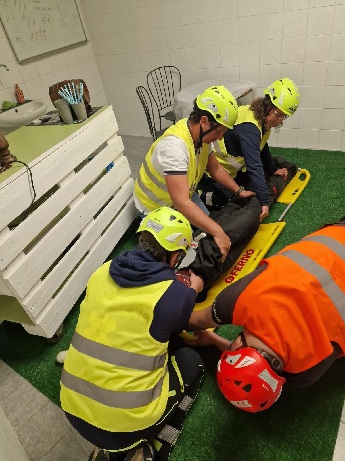 Simulazione di un intervento di primo soccorso